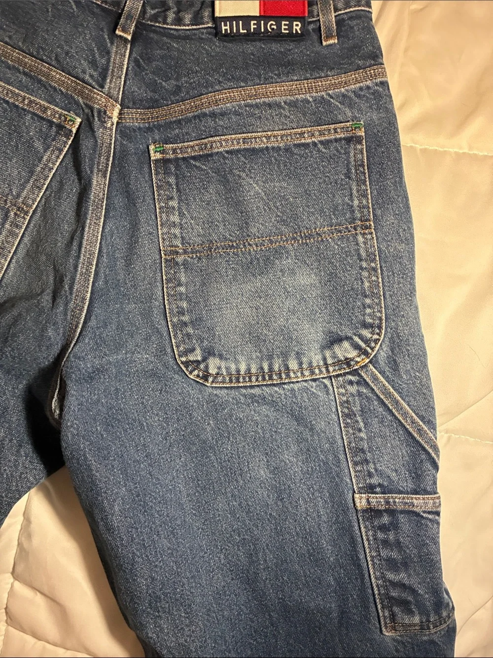 Vintage Y2K Tommy Hilfiger Baggy Carpenter Men's Jeans 31x30